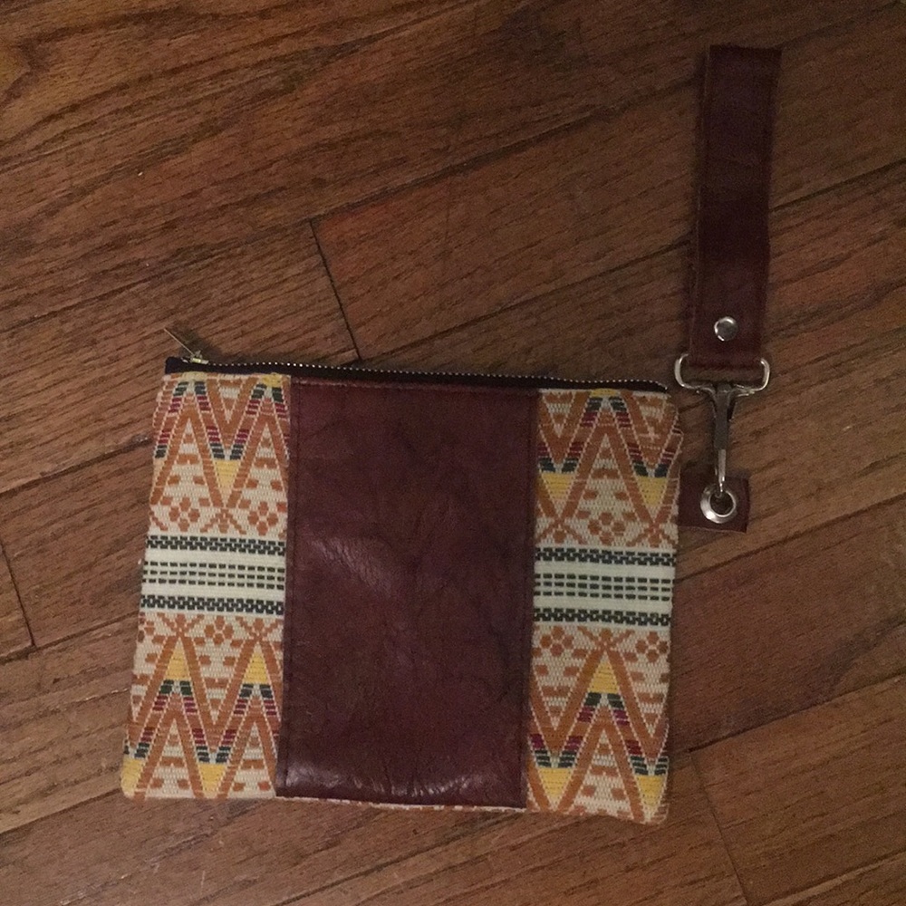 Handmade boho wristlet